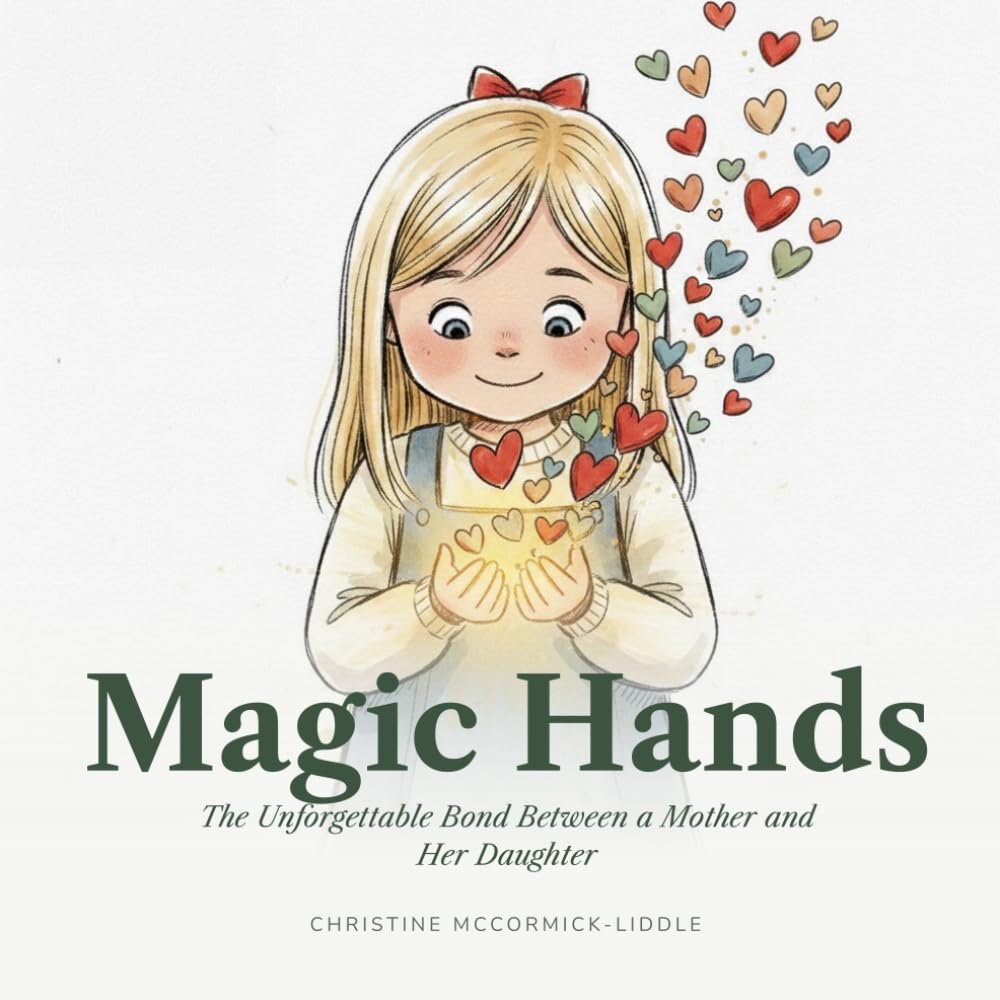 Magic Hands — a child cupping a glow of hearts in her hands